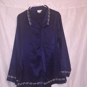 Innermost 💙 2pc satiny Asian-look PJ set Sz L 💙